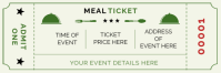 Yellow Meal Ticket En-tête d'e-mail Template