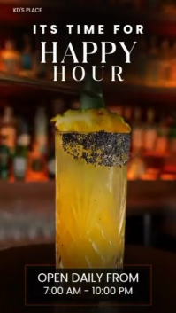 Editable Drink Promo Flyer | Restaurant & Café Beverage Ad Template Instagram Reel