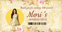 Editable Floral Gift Tag Template Facebook Shared Image