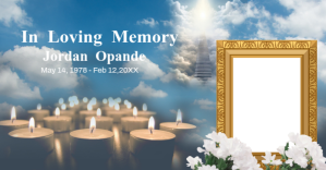 Editable Funeral In Loving Memory Poster Template Facebook Shared Image