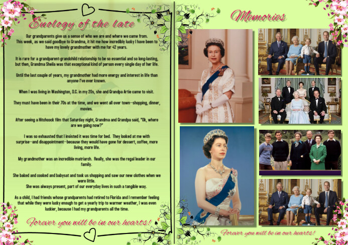 Funeral Program Inside Design Editable Funeral Program template inside | PosterMyWall