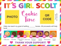 Editable Girl Scout Cookie Sign 2024 Volante (Carta US) template