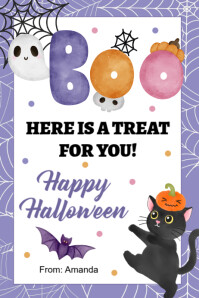 Blanco Halloween Celebration Banner 4' × 6' Template
