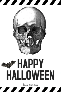 EDITABLE Halloween Gift Tag Banner 4' × 6' template