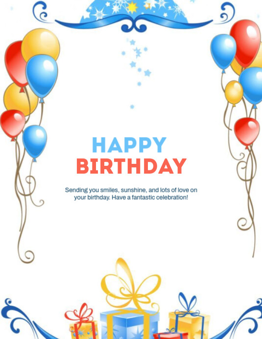 editable happy birthday flyer Template PosterMyWall