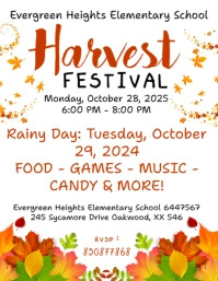Editable Harvest Fest Flyer template