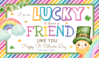 Editable I’m So Lucky To Have A Friend Like You | St. Patrick’s Gift Tag Etiqueta template
