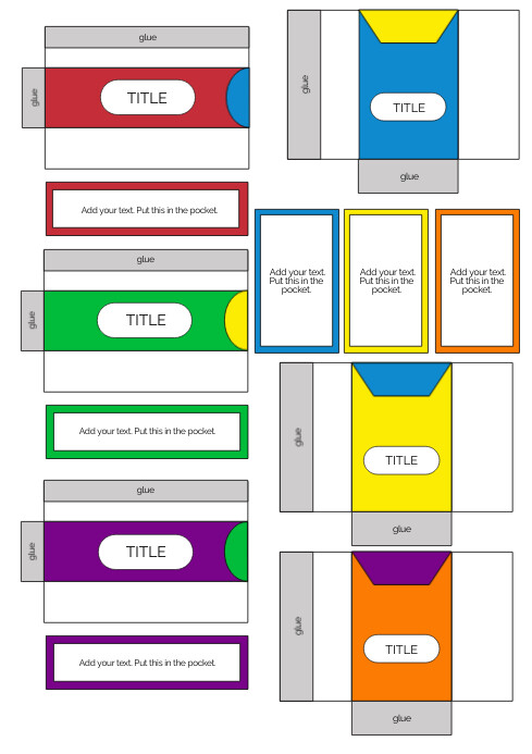 Editable Lapbook Pockets Template PosterMyWall