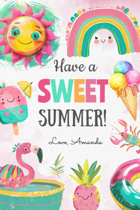 Editable Last Day of School Tag Banner 4' × 6' template