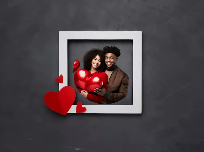 Editable love design template PosterMyWall