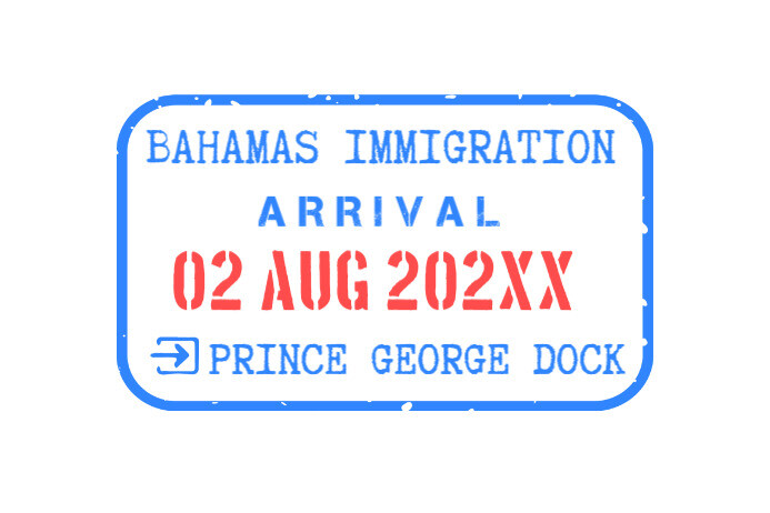 Editable Passport Stamp Generator Maker Label template