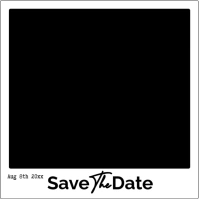 Editable Polaroid Save The Date Instagram Post template