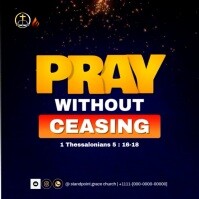 Noir Prayer Event Instagram-bericht Template