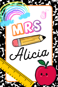 Editable Teacher ID Badge Holder Template | School Staff Badge Insert Transparent 4 stopy × 6 stóp