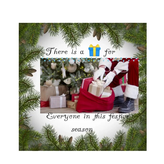 Editable template for festive season Square (1:1)