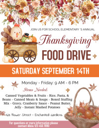 thanksgiving drive Template | PosterMyWall