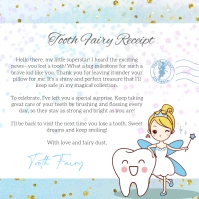 EDITABLE Tooth Fairy Letter Instagram Post template