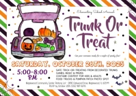 Editable Trunk or Treat Flyer A6 template
