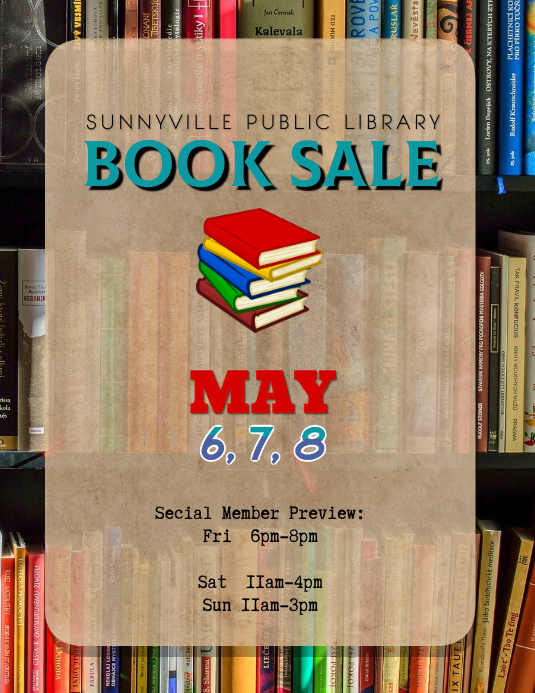 editable used book sale flyer template PosterMyWall