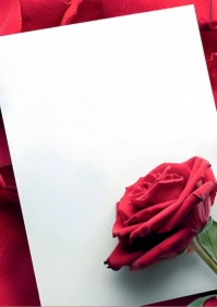 Editable valentine wedding Thanksgiving card template A5