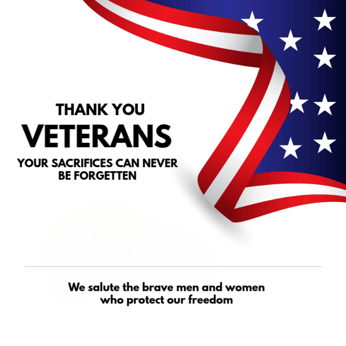 editable veterans day template PosterMyWall