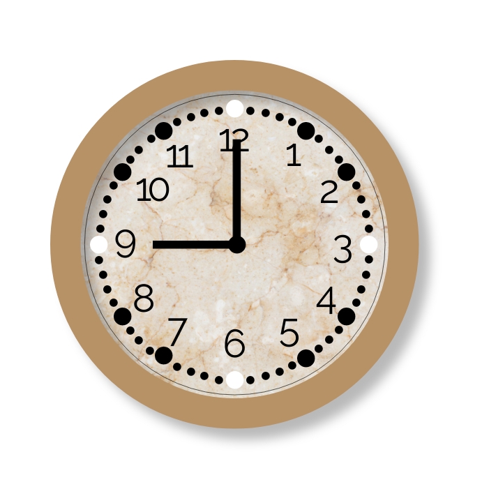 Editable wall clock design Template | PosterMyWall