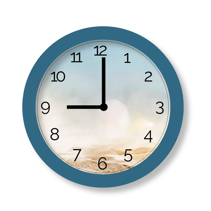 Editable wall clock design Template | PosterMyWall
