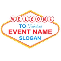 Editable Welcome To Las Vegas Sign Template Instagram Post