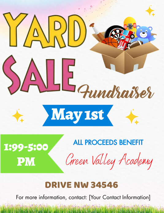 Yard Sale Flyer Template Free Yard Sale Flyer Templates PhotoADKing