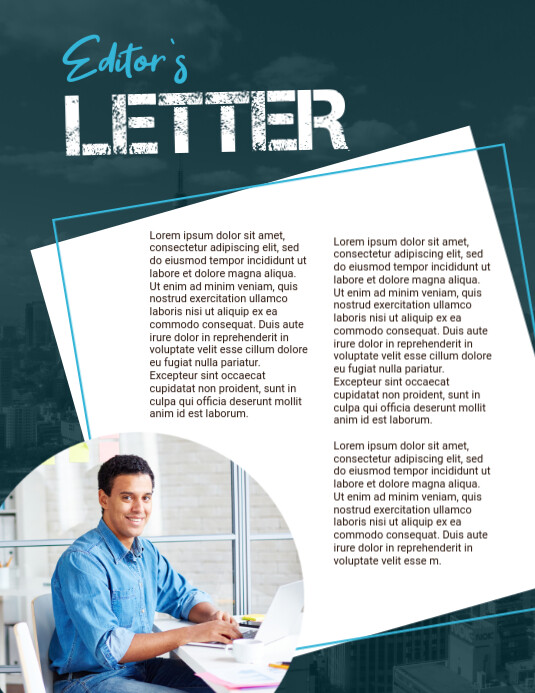 Editor s Letter Page Design Template PosterMyWall editor-s-letter-page-design-template-postermywall