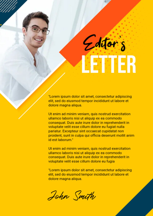 Plantilla de Editorial page layout | PosterMyWall