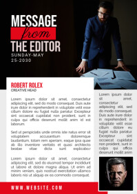 Editorial Page Layout Template for Magazine and Newsletter Design ...