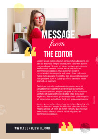 Editorial Page Layout Template for Magazine and Newsletter Design ...