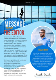 Editorial Page Layout Template | PosterMyWall