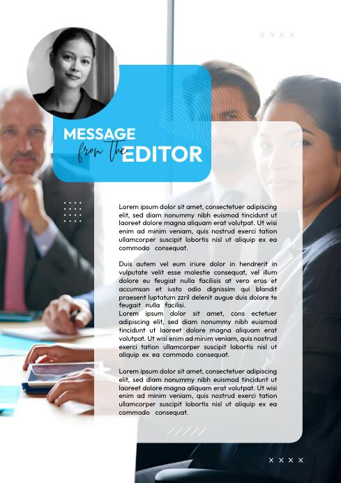 Editorial Page Layout Template | PosterMyWall