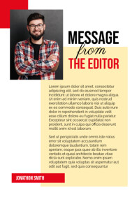 Editorial Page Layout Template for Magazine and Newsletter Design ...