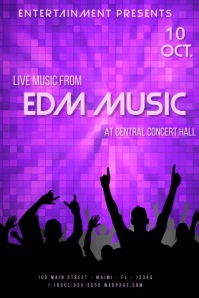 Customizable Design Templates for Edm | PosterMyWall