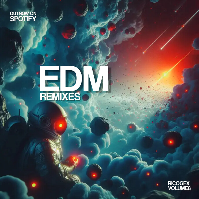 Copy of EDM REMIXES ALBUM ARTWORK TEMPLATE | PosterMyWall