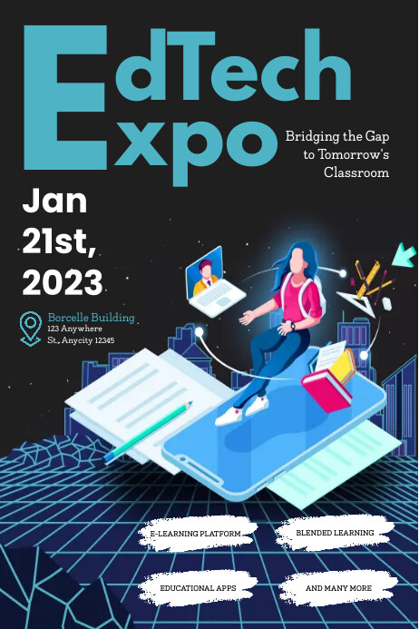 Edtech Expo Template | PosterMyWall
