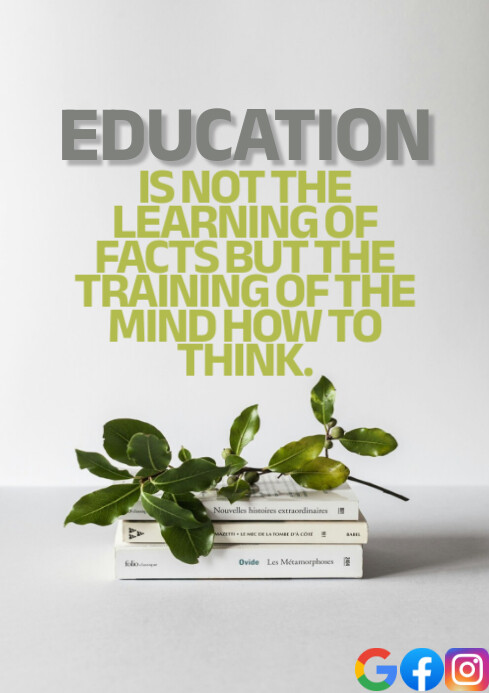 EDUCATION AND LEARNING QUOTE TEMPLATE A1