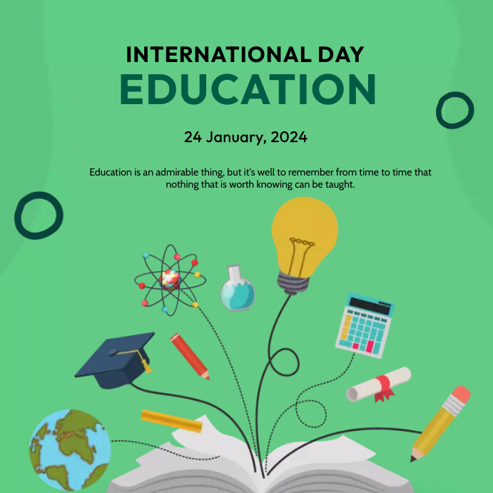 EDUCATION DAY ADS POSTER Templat | PosterMyWall