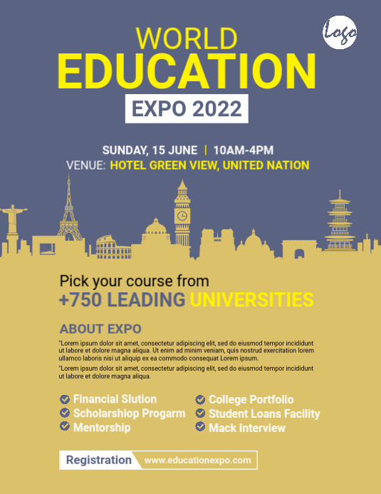 Copy of Education Expo Flyer PosterMyWall