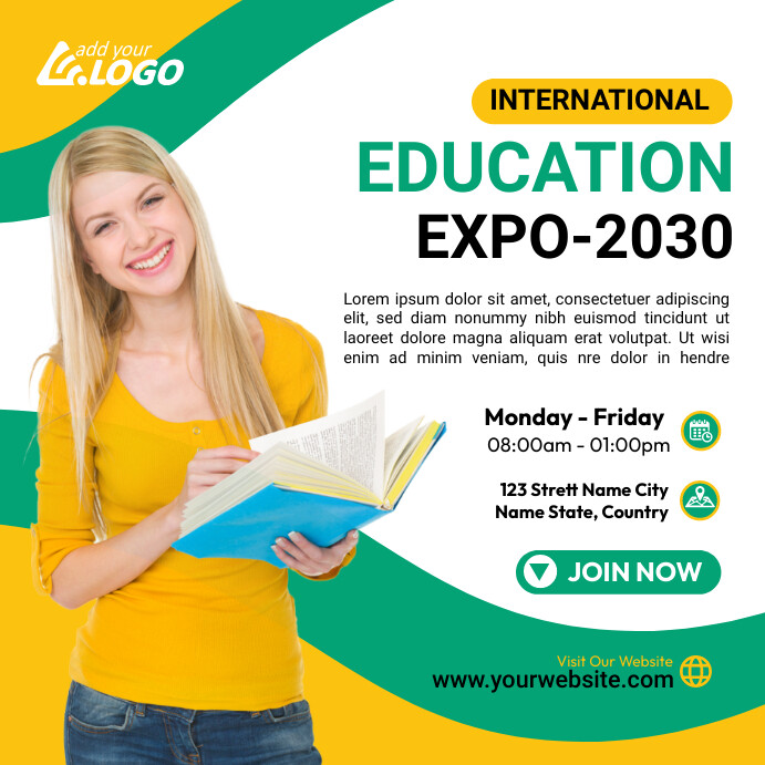 Education Expo Instagram Post template