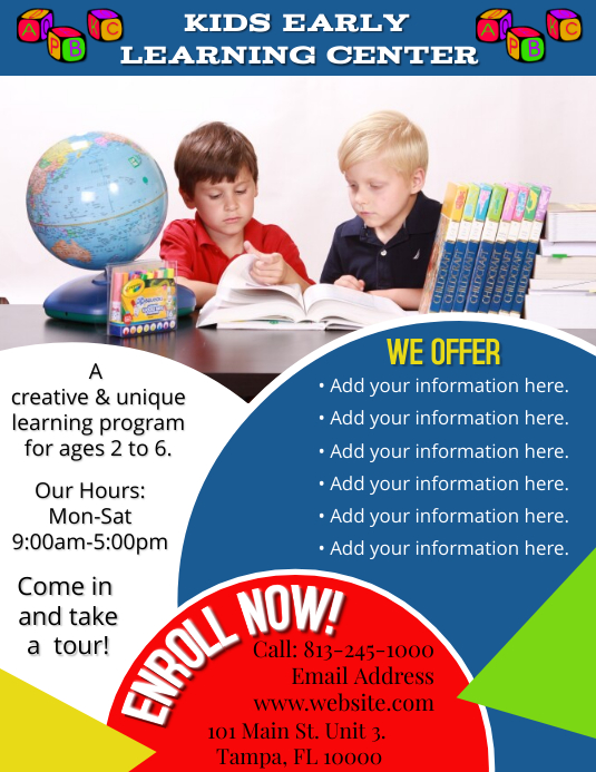 Education Flyer Template Postermywall