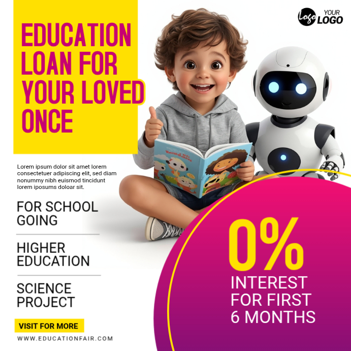 Education Loan Promotion Social Media Post Template | PosterMyWall