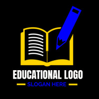 education logo, knowledge logo, luxury logo template