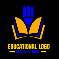 education logo, knowledge logo, luxury logo template