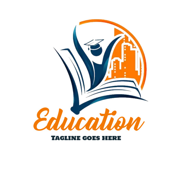 Copy of Education logo design, online education logo | PosterMyWall