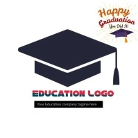 Education logo Graduation logo School logo template