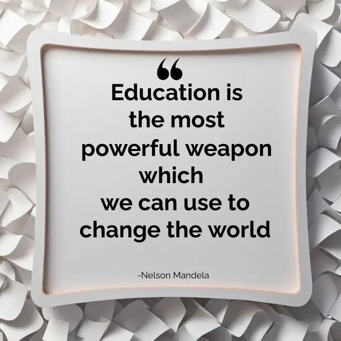 Learning Quote Design Education quotes Template | PosterMyWall